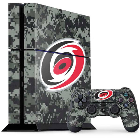 NHL Carolina Hurricanes Camo PS4 Console and Controller Bundle Skin