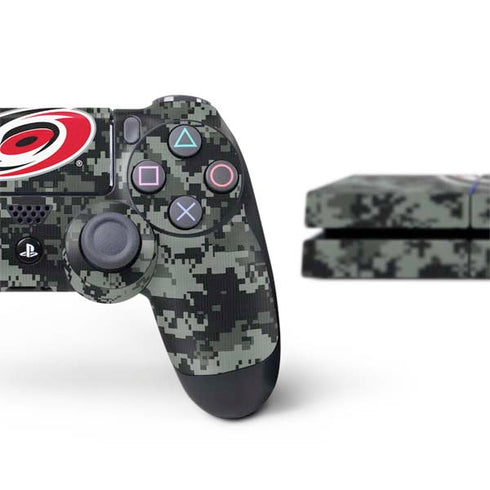 NHL Carolina Hurricanes Camo PS4 Console and Controller Bundle Skin
