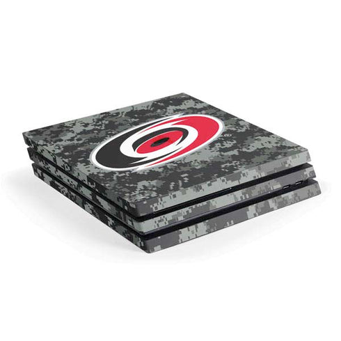 NHL Carolina Hurricanes Camo PS4 Pro Console Skin