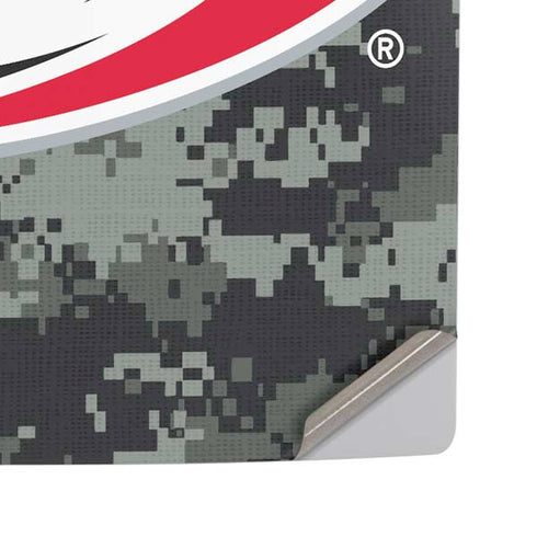 NHL Carolina Hurricanes Camo PS5 Pro Disk Console Skin