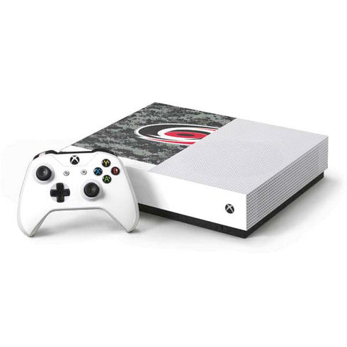 NHL Carolina Hurricanes Camo Xbox One S All-Digital Edition Bundle Skin