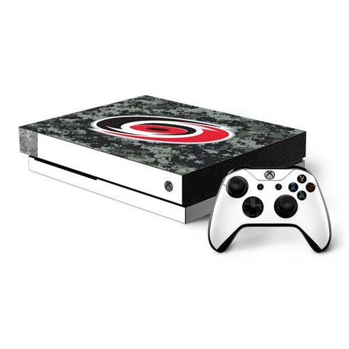 NHL Carolina Hurricanes Camo Xbox One X Bundle Skin