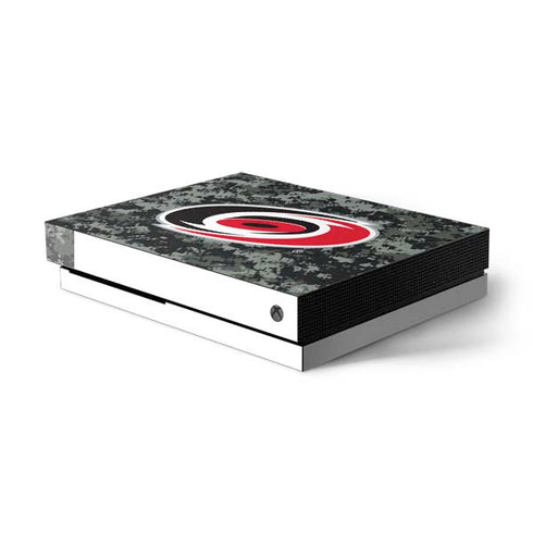 NHL Carolina Hurricanes Camo Xbox One X Console Skin