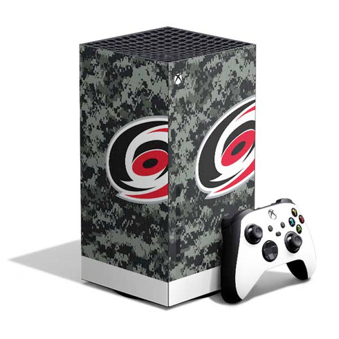 NHL Carolina Hurricanes Camo XBox Series X Digital Edition Bundle Skin