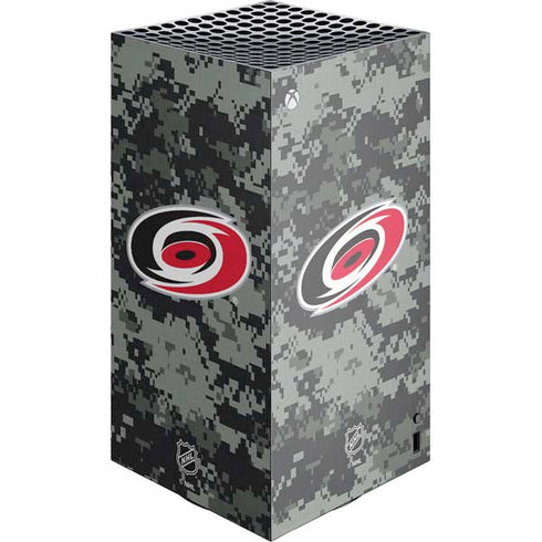 NHL Carolina Hurricanes Camo XBox Series X Digital Edition Console Skin