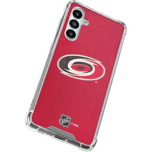 NHL Carolina Hurricanes Distressed Galaxy A16 5G Clear Case