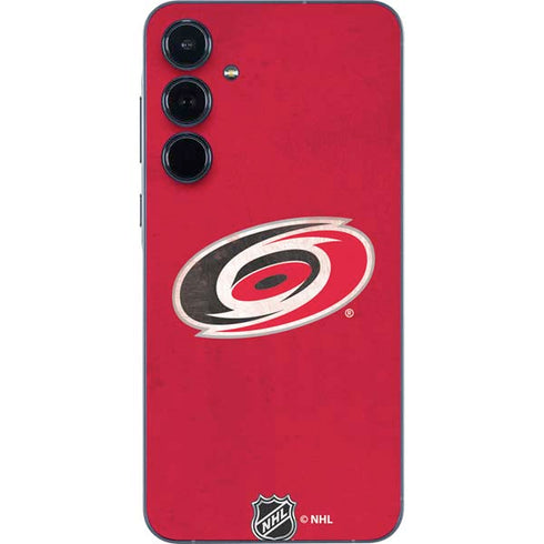 NHL Carolina Hurricanes Distressed Galaxy A35 5G Skin