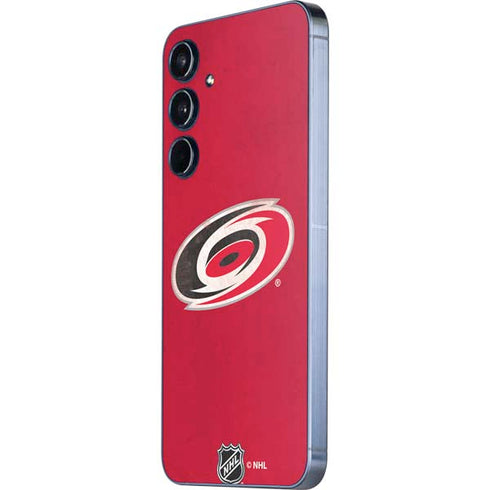NHL Carolina Hurricanes Distressed Galaxy A35 5G Skin