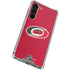NHL Carolina Hurricanes Distressed Galaxy S24 FE Clear Case