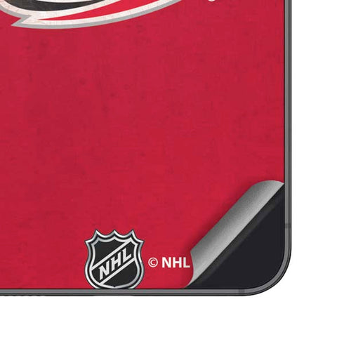 NHL Carolina Hurricanes Distressed Galaxy S25 Plus Skin