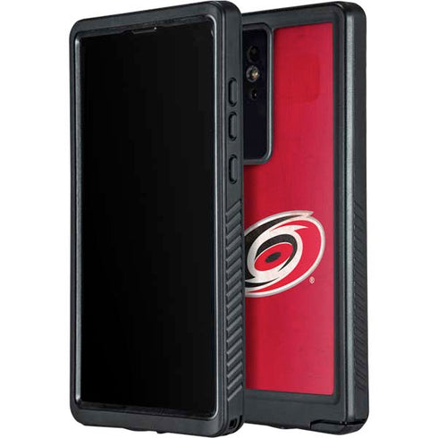 NHL Carolina Hurricanes Distressed Galaxy S24 Ultra Waterproof Case