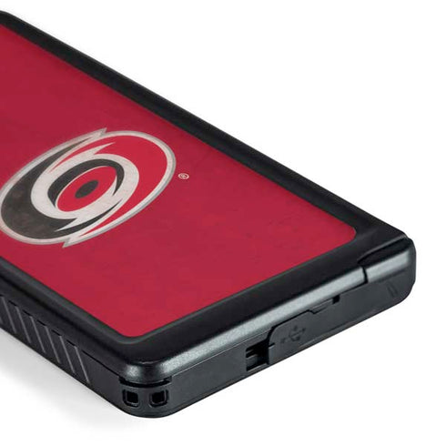 NHL Carolina Hurricanes Distressed Galaxy S24 Ultra Waterproof Case