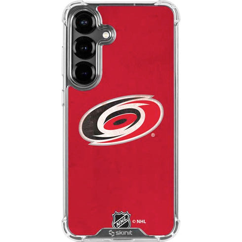 NHL Carolina Hurricanes Distressed Galaxy S26 Plus Clear Case
