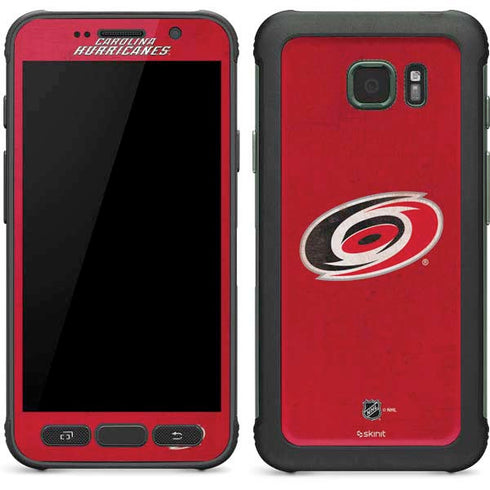 NHL Carolina Hurricanes Distressed Galaxy S7 Active Skin