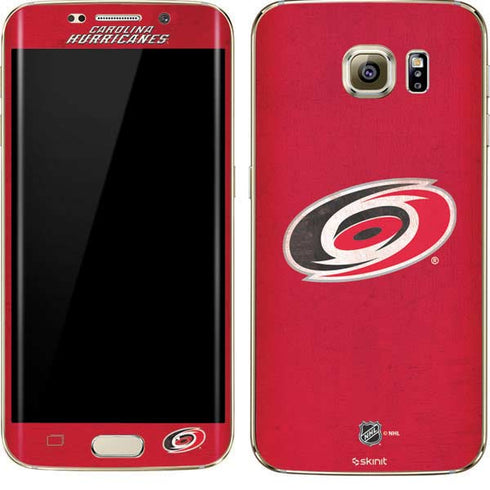 NHL Carolina Hurricanes Distressed Galaxy S7 Edge Skin