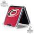 NHL Carolina Hurricanes Distressed Galaxy Z Flip6 Clear Case