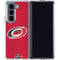 NHL Carolina Hurricanes Distressed Galaxy Z Fold5 5G Clear Case
