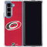 NHL Carolina Hurricanes Distressed Galaxy Z Fold5 5G Clear Case