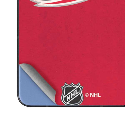 NHL Carolina Hurricanes Distressed Galaxy Z Fold5 5G Skin