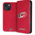 NHL Carolina Hurricanes Distressed iPhone 15 Plus Folio Case