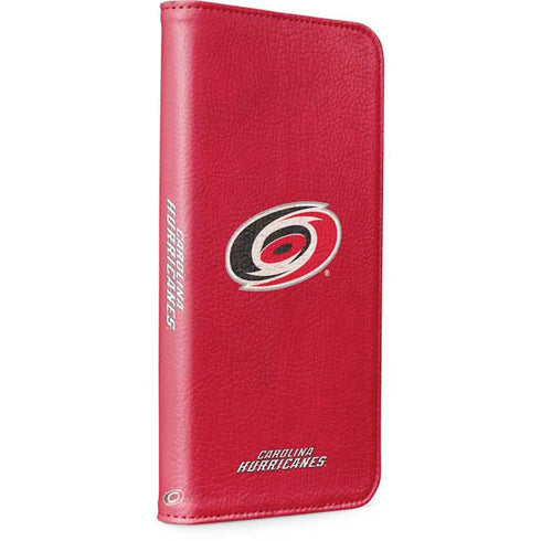 NHL Carolina Hurricanes Distressed iPhone 15 Plus Folio Case