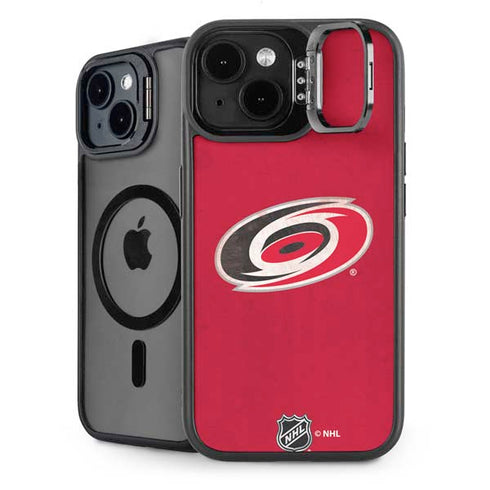 NHL Carolina Hurricanes Distressed iPhone 15 Plus Kickstand Case
