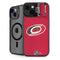 NHL Carolina Hurricanes Distressed iPhone 15 Plus Kickstand Case