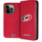 NHL Carolina Hurricanes Distressed iPhone 15 Pro Folio Case