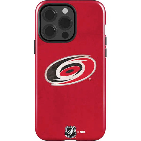 NHL Carolina Hurricanes Distressed iPhone 15 Pro Impact Case