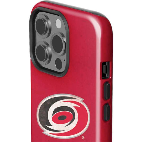 NHL Carolina Hurricanes Distressed iPhone 15 Pro Impact Case