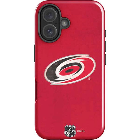 NHL Carolina Hurricanes Distressed iPhone 16 Impact Case