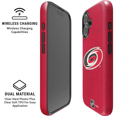 NHL Carolina Hurricanes Distressed iPhone 16 Magsafe Impact Case