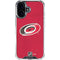 NHL Carolina Hurricanes Distressed iPhone 16 Plus Clear Case