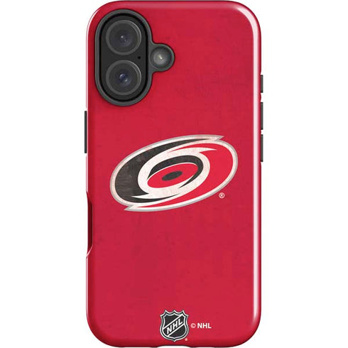 NHL Carolina Hurricanes Distressed iPhone 16 Plus Impact Case