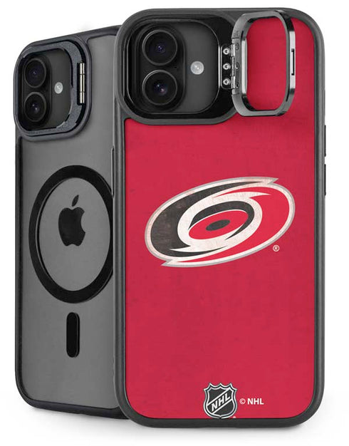 NHL Carolina Hurricanes Distressed iPhone 16 Plus Kickstand Case