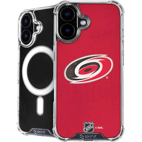 NHL Carolina Hurricanes Distressed iPhone 16 Plus MagSafe Case