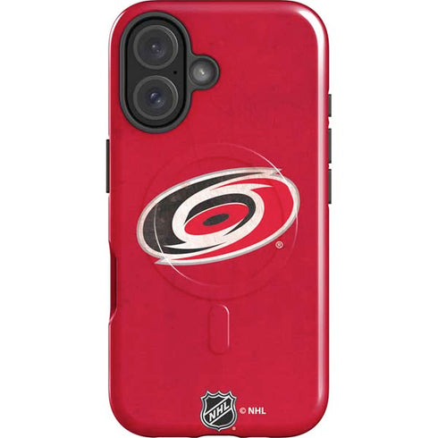 NHL Carolina Hurricanes Distressed iPhone 16 Plus Magsafe Impact Case