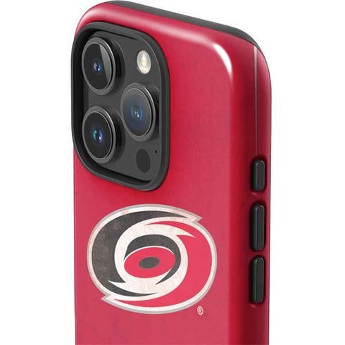 NHL Carolina Hurricanes Distressed iPhone 16 Pro Impact Case