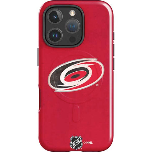 NHL Carolina Hurricanes Distressed iPhone 16 Pro Magsafe Impact Case