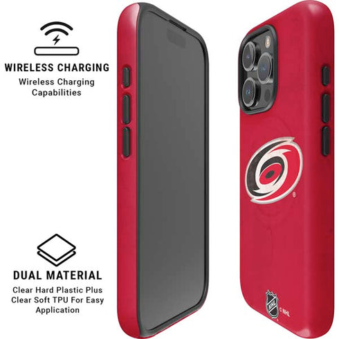 NHL Carolina Hurricanes Distressed iPhone 16 Pro Magsafe Impact Case