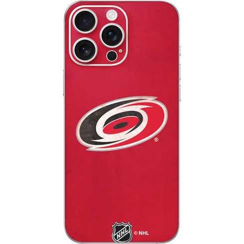 NHL Carolina Hurricanes Distressed iPhone 16 Pro Max Skin