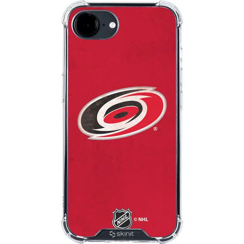 NHL Carolina Hurricanes Distressed iPhone 16e Clear Case