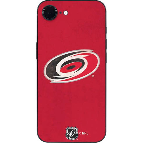 NHL Carolina Hurricanes Distressed iPhone 16e Skin