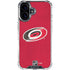 NHL Carolina Hurricanes Distressed iPhone 17 Clear Case