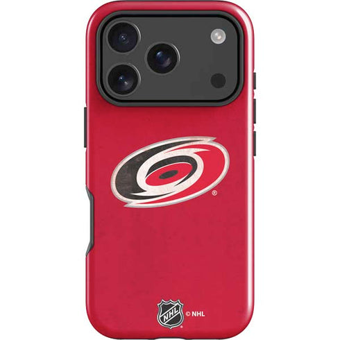 NHL Carolina Hurricanes Distressed iPhone 18 Pro Impact Case