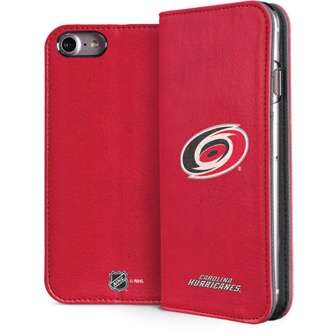 NHL Carolina Hurricanes Distressed iPhone 7 Folio Case