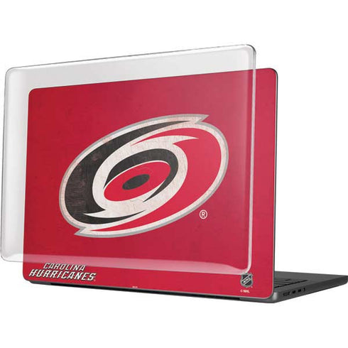 NHL Carolina Hurricanes Distressed MacBook Pro 14in (2021-24) Case plus Skin