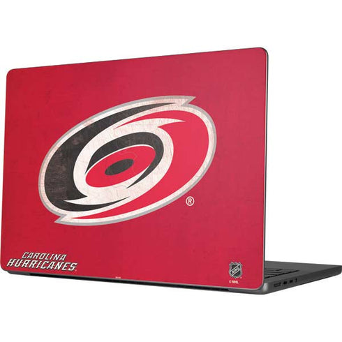 NHL Carolina Hurricanes Distressed Apple MacBook Pro 14-inch Skin