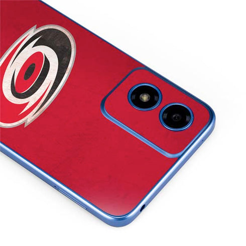 NHL Carolina Hurricanes Distressed Moto G Play 4G (2024) Skin