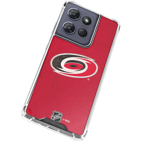 NHL Carolina Hurricanes Distressed Moto G Play 5G (2025) Clear Case